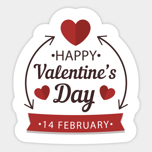 Happy Valentine's day love cute romance couple gift Sticker by creativitythings 